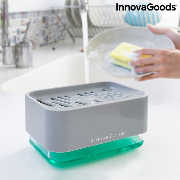 2-in-1 Soap Dispenser for the Kitchen Sink Pushoap InnovaGoods_2