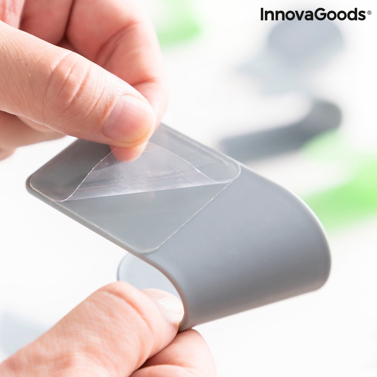 Set of 3 Adhesive Holders for Saucepan Lids Smarack InnovaGoods_25