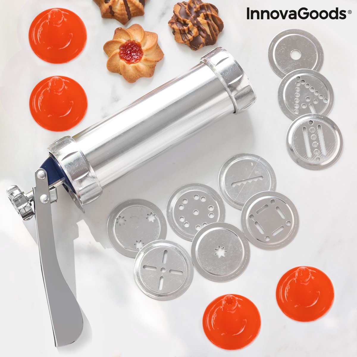 2-in-1 Biscuit Maker and Piping Gun Prekies InnovaGoods_26