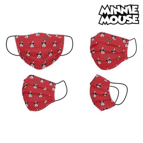 Hygiejnisk maske Minnie Mouse + 11 år Rød_1