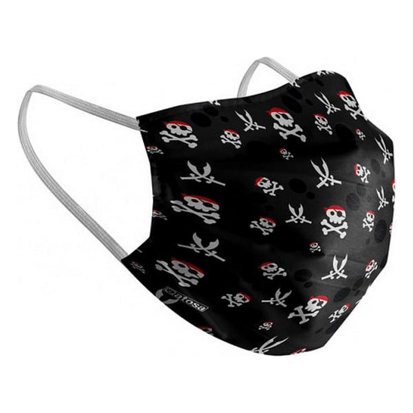 Hygienic Reusable Fabric Mask 6-9 years Pirate_1