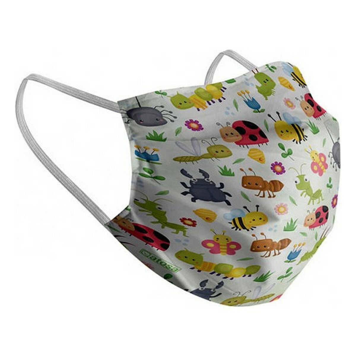 Hygienic Reusable Fabric Mask Children's Insects_1