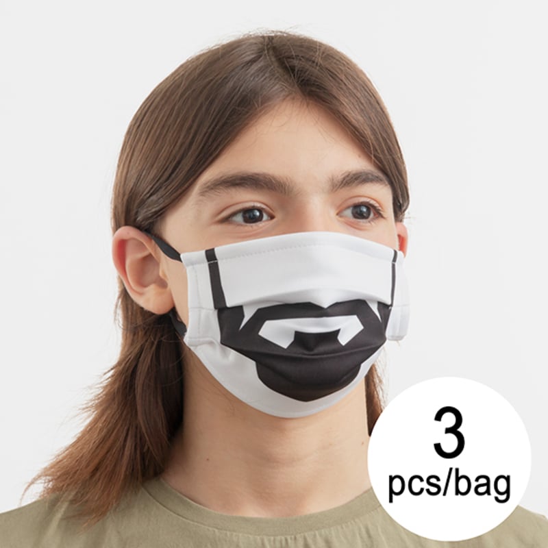 Hygienic Reusable Fabric Mask Beard Luanvi Size M Pack of 3 units_0