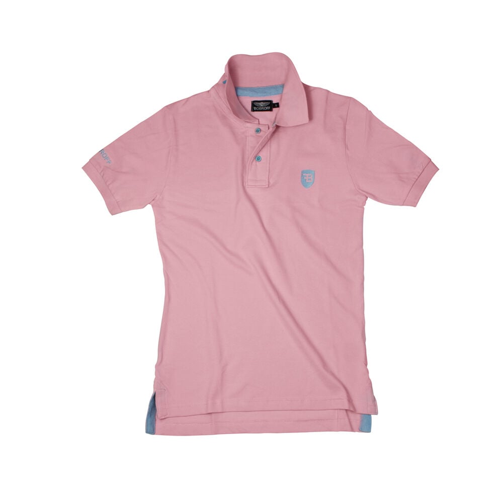 Men’s Short Sleeve Polo Shirt Bobroff Pink_0