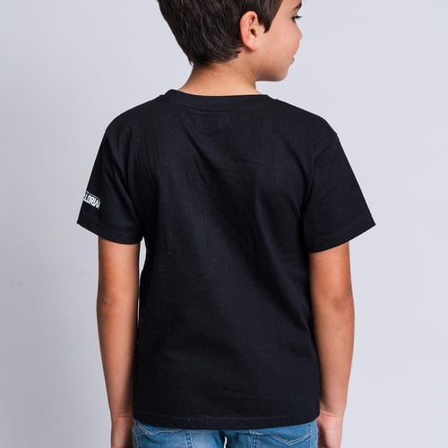 Børne Kortærmet T-shirt The Mandalorian Sort_6
