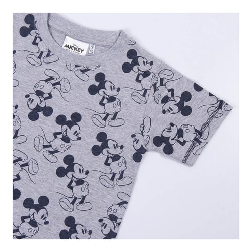 Børne Kortærmet T-shirt Mickey Mouse Grå_3