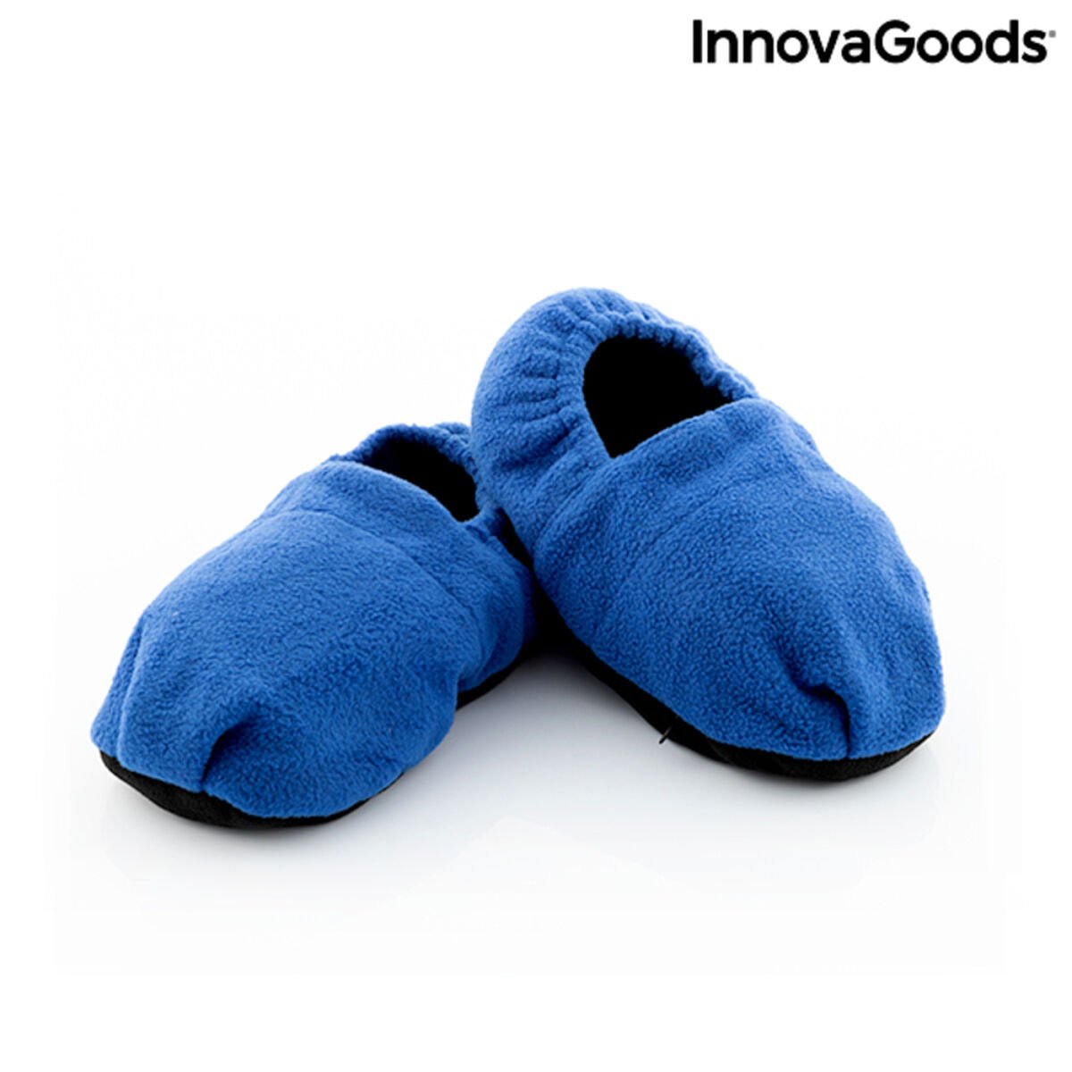 Microwavable Heated Slippers InnovaGoods Blue_4