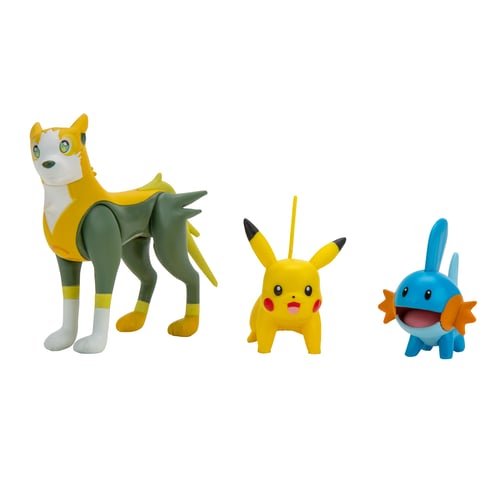 Pokémon - Battle Figur 3-pakke - Pikachu, Mudkip, Boltund - picture