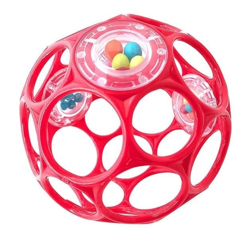 Oball - Rattle 10 cm - Red (11487)_0