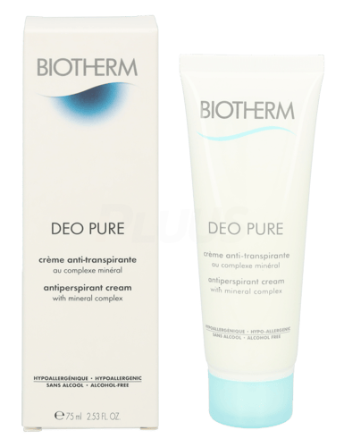 Biotherm Deo Pure Antiperspirant Cream 75ml Alcohol Free - With Mineral Complex - For Sensitive Skin_1