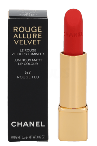 Chanel Rouge Allure Velvet Luminous Matte Lip Colour #57 Rouge Feu - picture