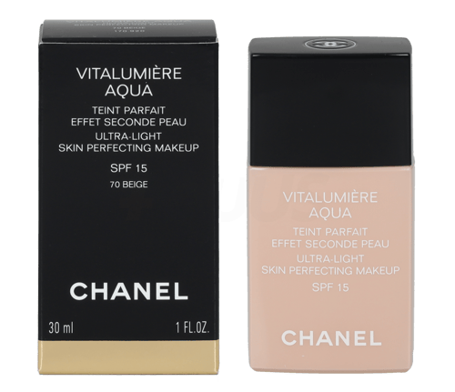 Chanel Vitalumiere Aqua Ultra Light Skin Perfecting Make Up SPF 15 -B70 Beige Fondation_1