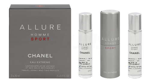 Chanel Allure Homme Sporteau Extrême Refillable Travel Spray Gaveæske 3X20 ml _0