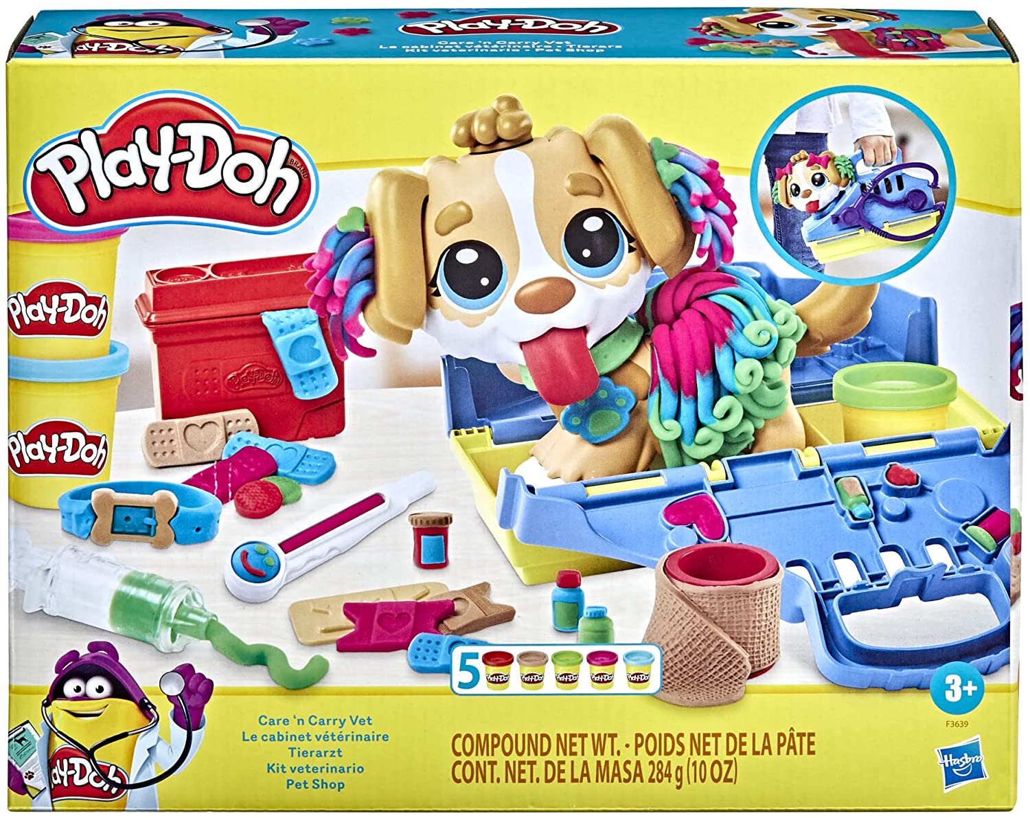 Play-Doh - Care 'n Carry Vet Playset (F3639)_0
