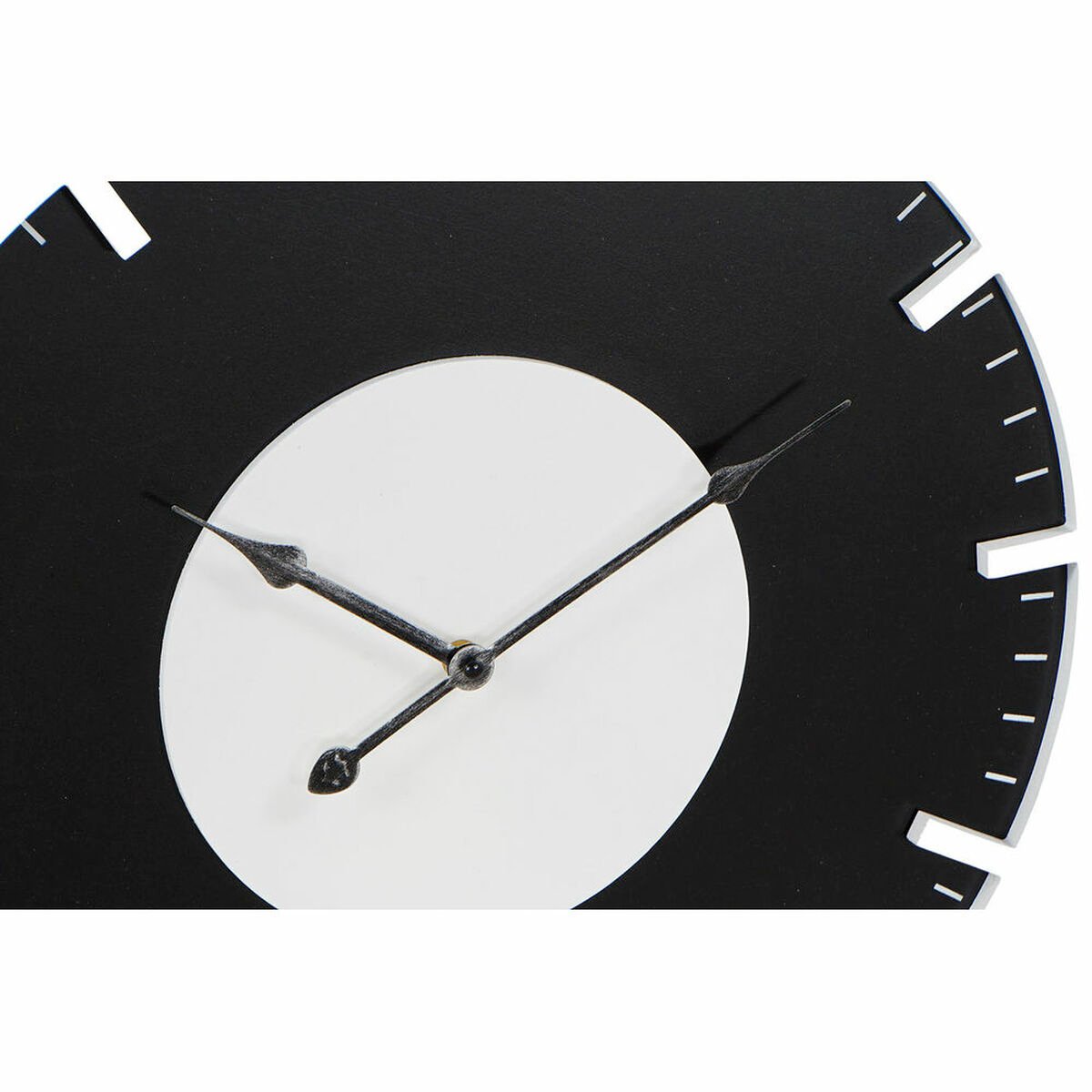 Wall Clock DKD Home Decor Black White MDF Wood (50 x 4.5 x 50 cm) (2 pcs)_5