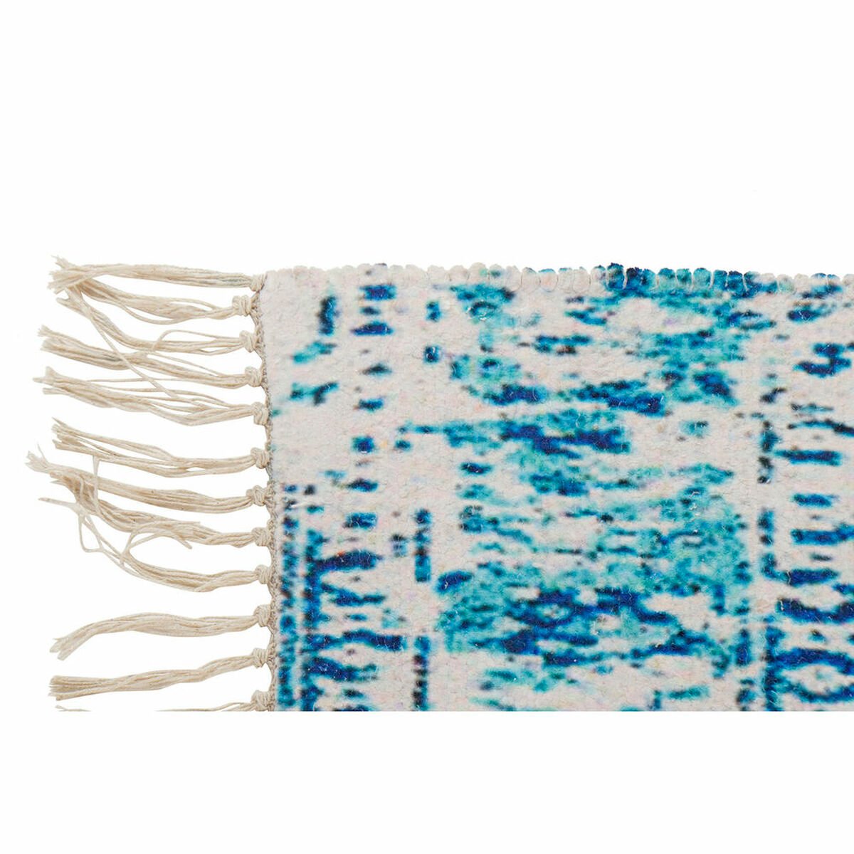 Carpet DKD Home Decor Blue Cotton Chenille (60 x 240 x 1 cm)_5