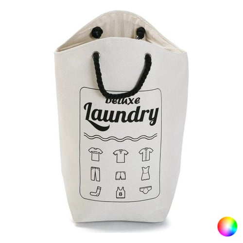 Vasketøjskurv Deluxe Laundry Tekstil (52 x 60 x 52 cm), Beige - picture
