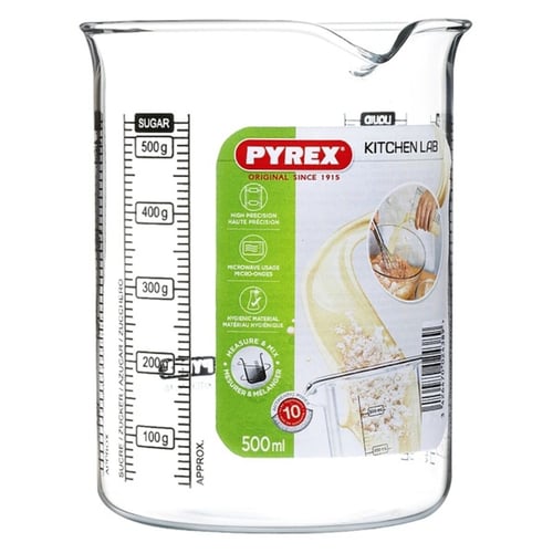Glas Pyrex Kitchen Lab Gennemsigtig Glas, 0,5 L_4