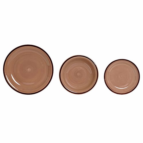 Namizni pribor DKD Home Decor Lys brun (18 pcs)_0