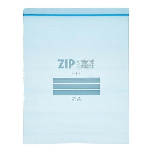 Frysepose Blå Zip (7 L) (10 uds)_1