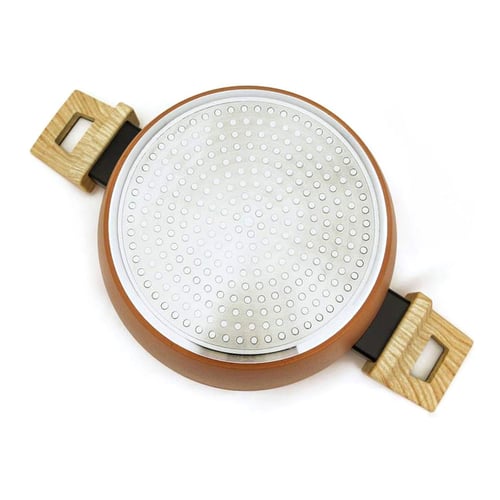 Gryde Med Låg Amercook Terrakotta (Ø 20 cm)_7