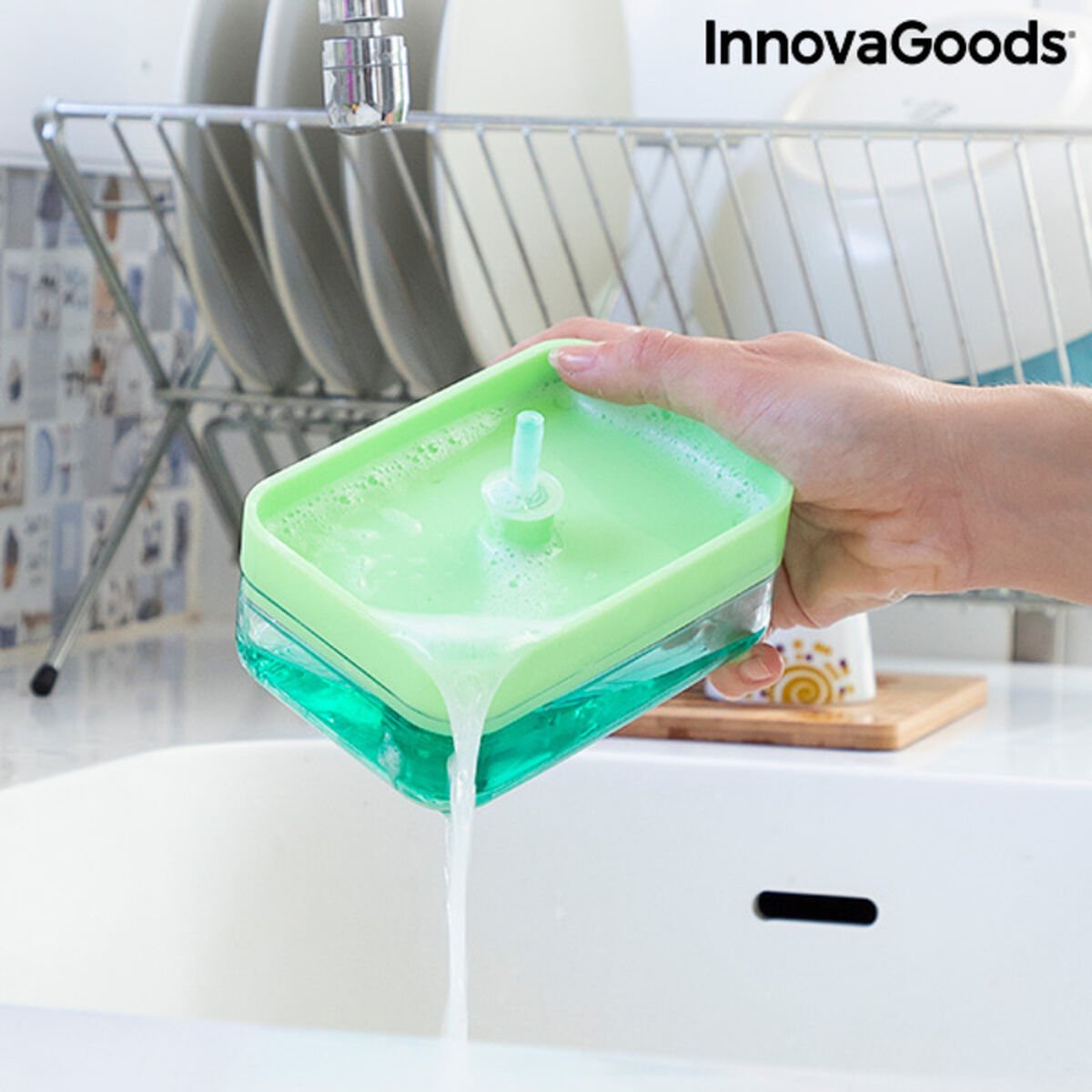 2-in-1 Soap Dispenser for the Kitchen Sink Pushoap InnovaGoods_34