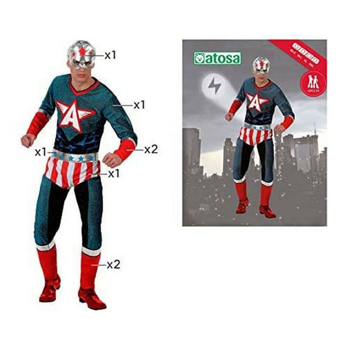 Kostume til voksne American Captain XXL_11