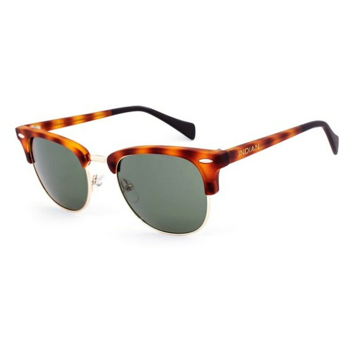 Unisex Sunglasses Indian DAKOTA-101-1 Brown Green Tortoise (ø 50 mm)_1