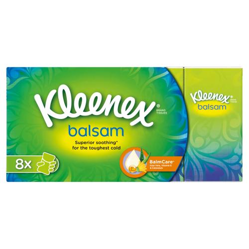 <div>Kleenex Balsam Papirlommetørklæder 8 pak</div>_0