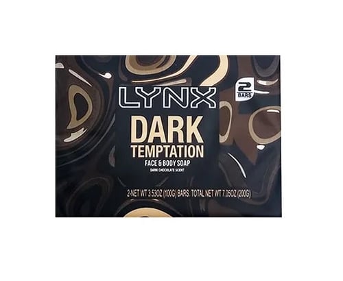 Lynx Dark Temptation Face & Body Soap Bar 2 x 100 g_0