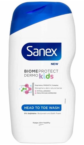 Sanex Dermo Protect Kids Body Wash & Bath Foam 450 ml _0