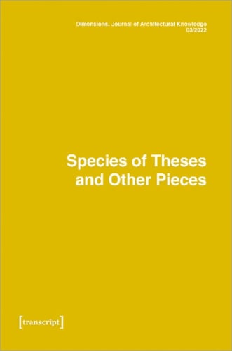 Dimensions: Journal of Architectural Knowledge - picture