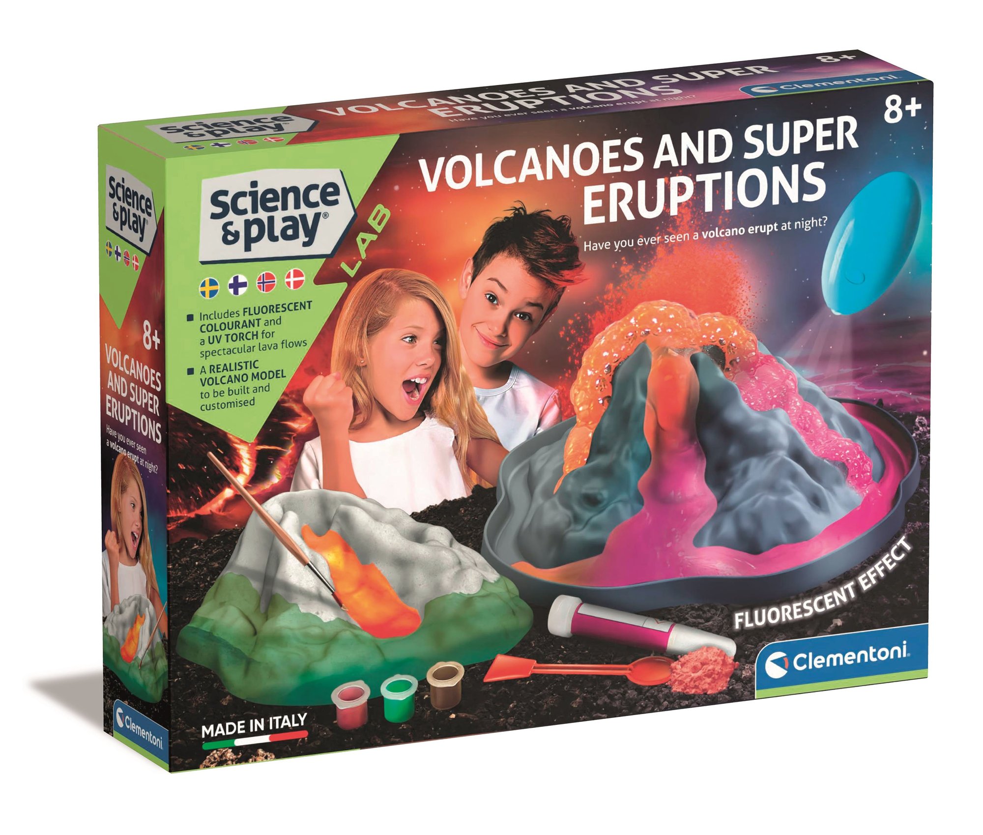 Clementoni - Science & Play - Volcano Glow in the Dark (78803)_0