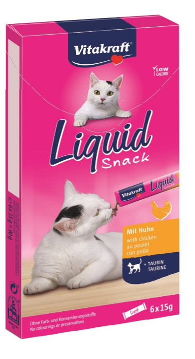 Vitakraft - Cat Liquid-Snack Poultry + Taurin 90gr - (16424)_0