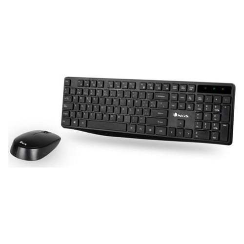 Tastatur og trådløs mus NGS Allure 1200 dpi 2.4 GHz Sort_4