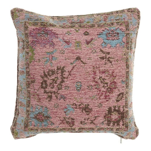 Pude DKD Home Decor Grøn Pink Bomuld Polyester (45 x 12 x 45 cm)_0