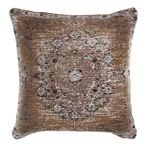 Pude DKD Home Decor Sort Beige Polyester Bomuld Lys brun (45 x 12 x 45 cm)_0