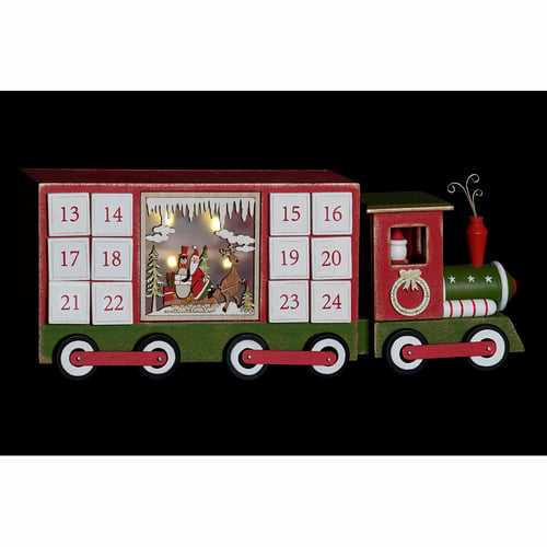 Adventskalender DKD Home Decor Træ Tog (43 x 9.5 x 17 cm)_2