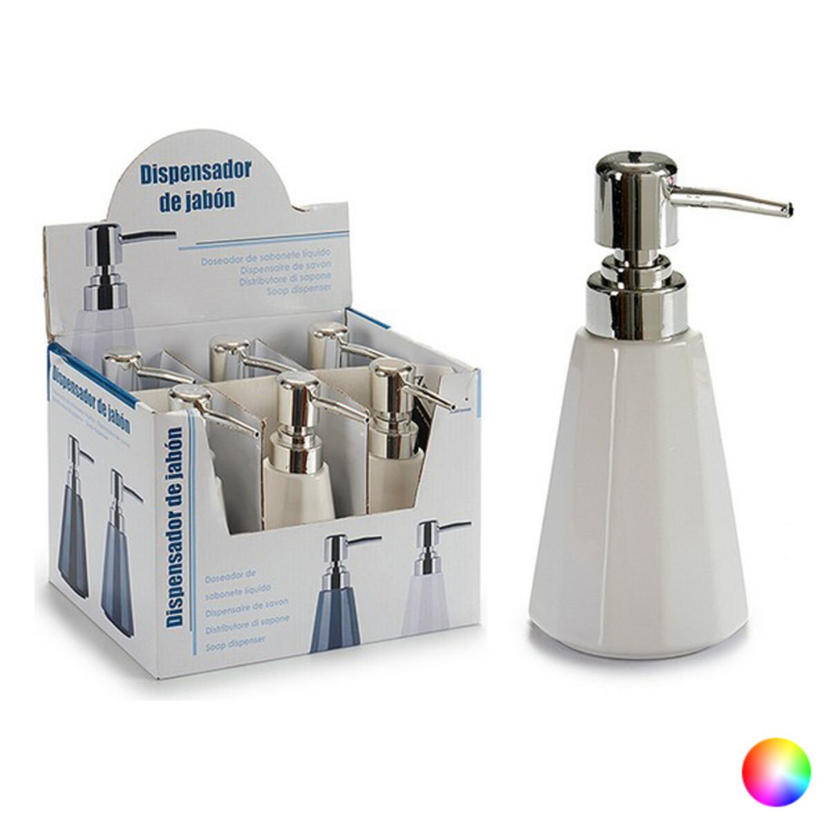 Soap Dispenser Ceramic (7,5 x 16 x 8,5 cm)_0