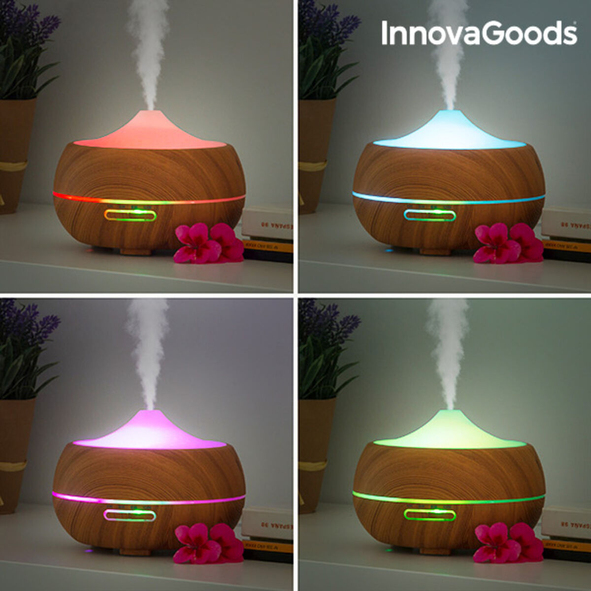 InnovaGoods Wooden-Effect Aromatherapy Humidifier_20