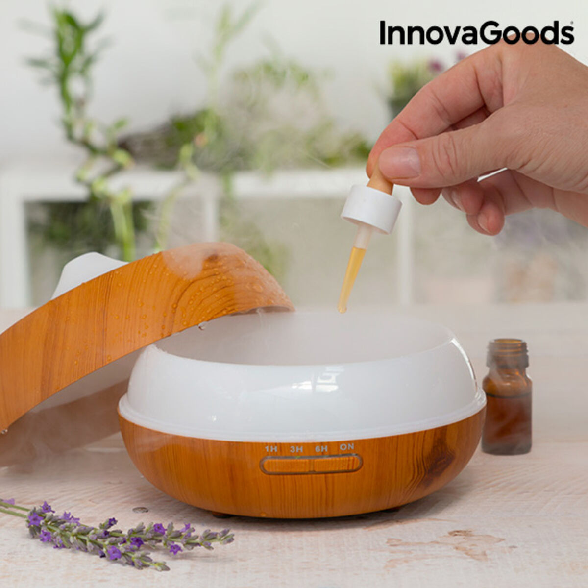 InnovaGoods Wooden-Effect Aromatherapy Humidifier_29