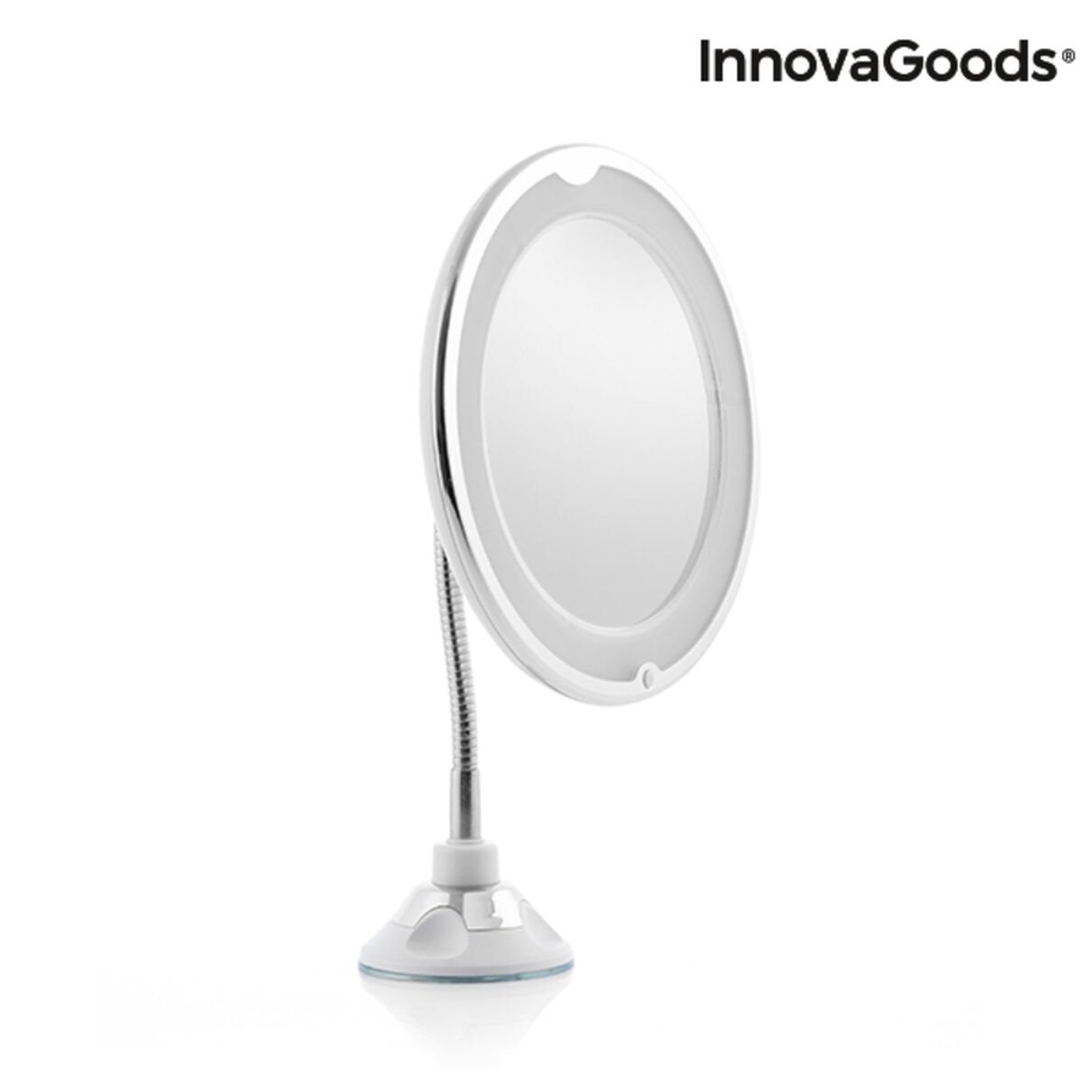 LED magnifying mirror with Flexible Arm and Suction Pad Mizoom InnovaGoods_17