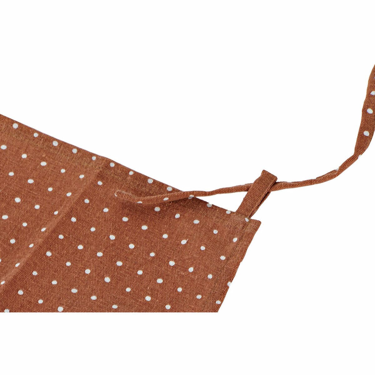 Apron with Pocket DKD Home Decor Brown Turquoise Polyester Cotton Green Sky blue (70 x 0.5 x 80 cm) (3 pcs)_2