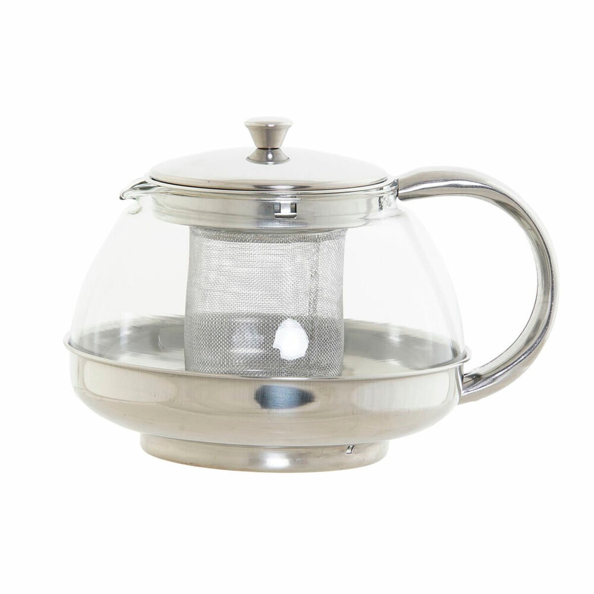 Teapot DKD Home Decor Crystal Stainless steel Silver (1,05 L)_0