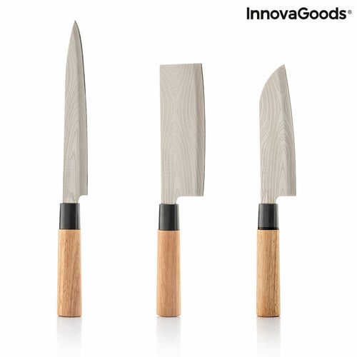 Sæt med japanske knive med professionel bæretaske Damas·Q InnovaGoods_20