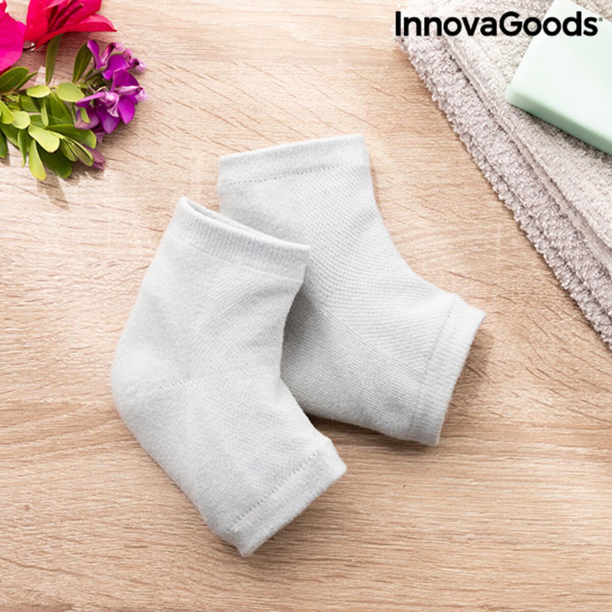 Moisturising Socks with Gel Cushioning and Natural Oils Relocks InnovaGoods_36