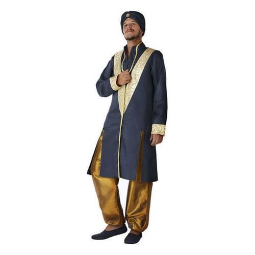 Kostume til voksne Arabisk sheik Blå Gylden, str. M/L - picture