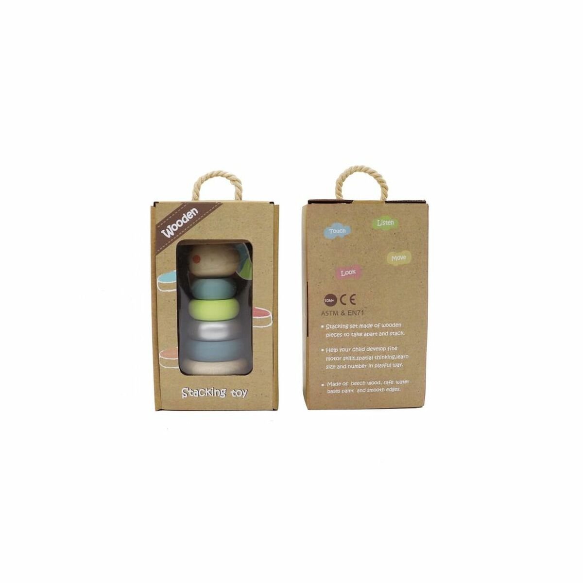 Unicorn DKD Home Decor Wood (6 x 6 x 13.5 cm) (2 pcs)_1