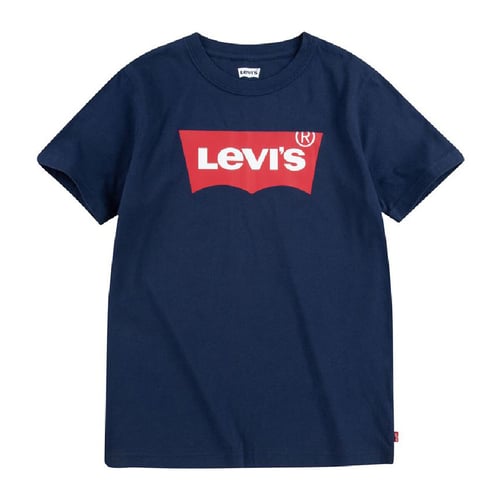 Kortærmet T-shirt til Børn Levi's Batwing Boy Dark Mørkeblå - picture