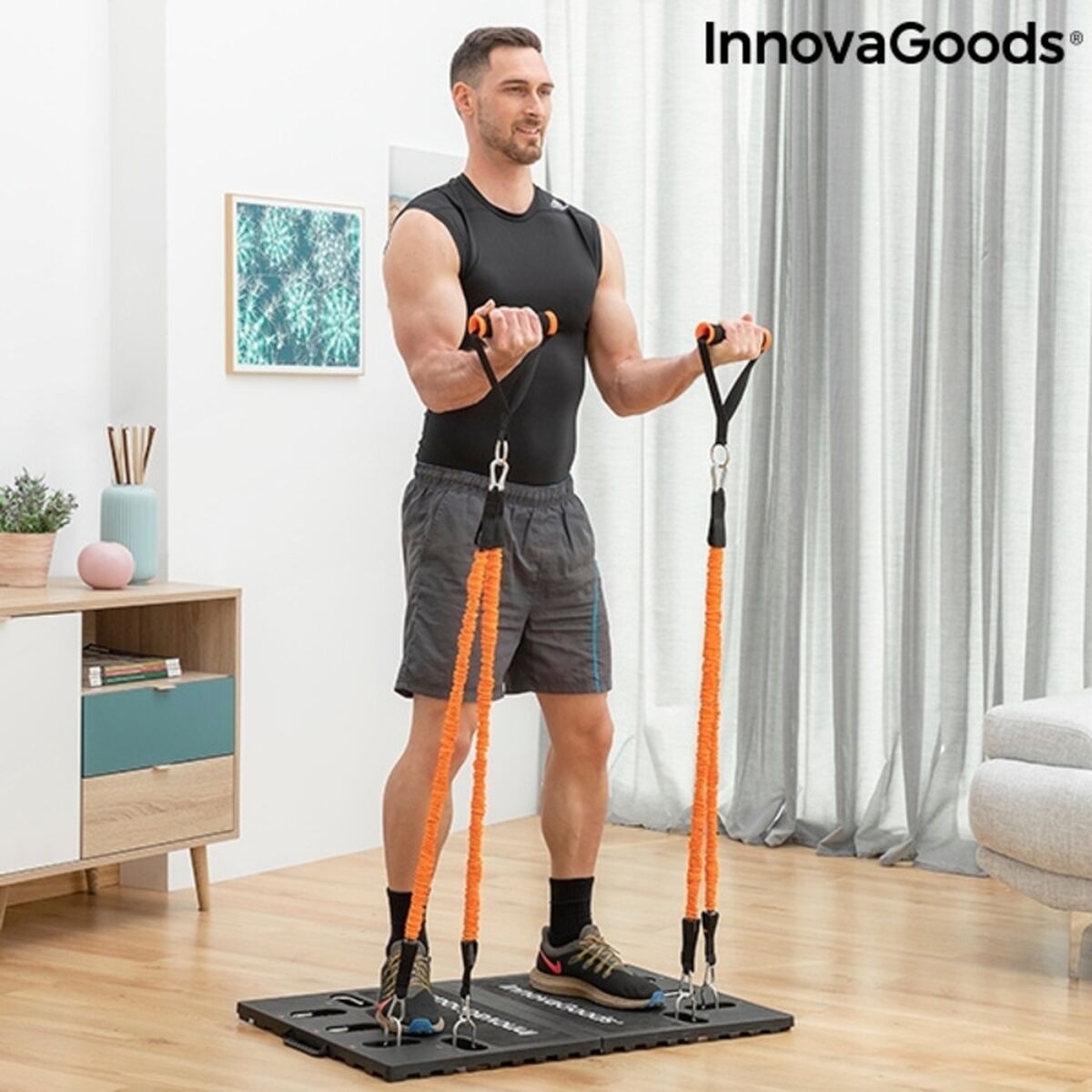 Integrated Portable Training System with Exercise Guide Gympak Max InnovaGoods_3